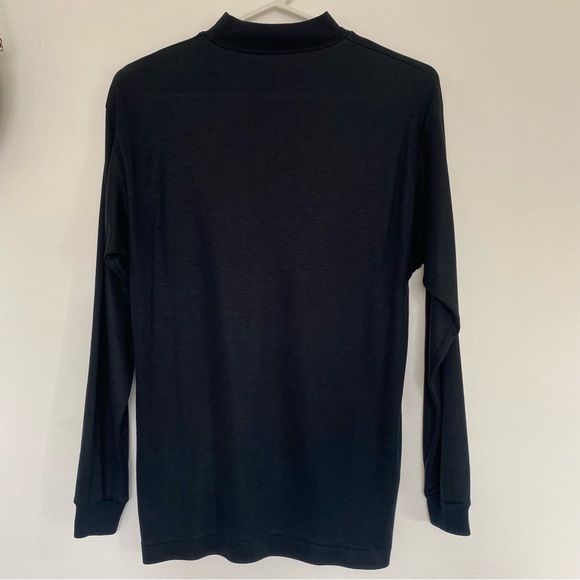 Nike Mock-Neck Black Long Sleeve Vintage Shirt - Picture 3 of 4